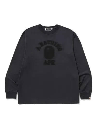 A Bathing Ape Long-sleeve T-shirt In Gray