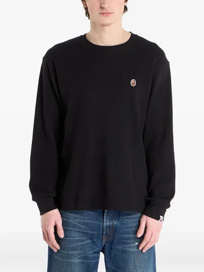 A Bathing Ape Long-sleeve T-shirt In Black