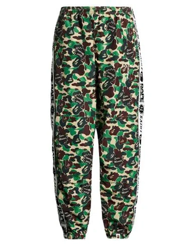 A Bathing Ape Man Pants Green Size Xl Polyamide