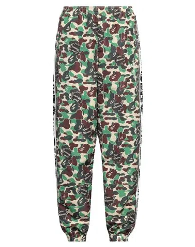 A Bathing Ape Man Pants Military Green Size M Polyamide