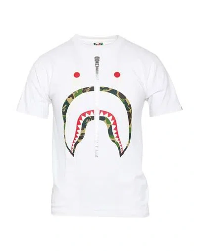A Bathing Ape Man T-shirt White Size Xxl Cotton