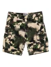 A Bathing Ape Map Camo Cargo-shorts In Green