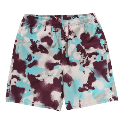 A Bathing Ape Map Camo Regular Fit Beach Shorts 'multicolor'