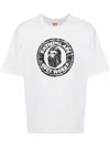 A Bathing Ape Marbling Camo Logo T-shirt In White