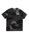 A Bathing Ape Mega Color Camo T-shirt In Black