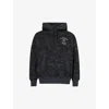 A Bathing Ape Mens Black Asia Camo Brand-embroidered Cotton-jersey Hoody