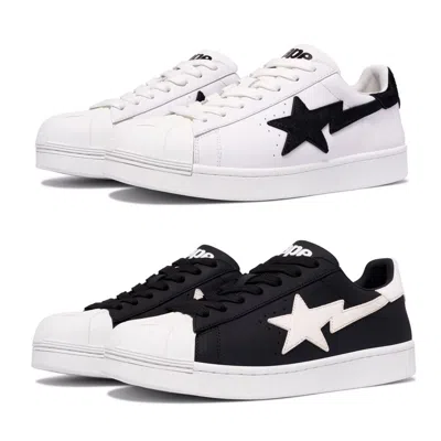 Pre-owned A Bathing Ape Men's Footwear Skull Sta 2 White / Black 1j80191065