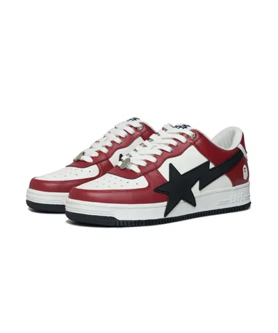 Pre-owned A Bathing Ape Men's Low-top Sneakers 2024 Summer Bape Sta Os 2 Red F/s San09
