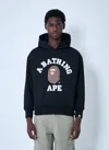 A Bathing Ape Padded Hooded Sweatshirt In Blue