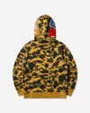 A Bathing Ape Men S 1st Camo Shark Full Zip Hoodie In Yellow
