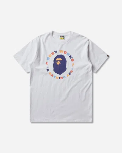 A Bathing Ape Men S Colors Busy Works Sta T-shirt In White