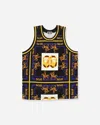 A Bathing Ape Men S Double Ape Head Basketball Top In Blue