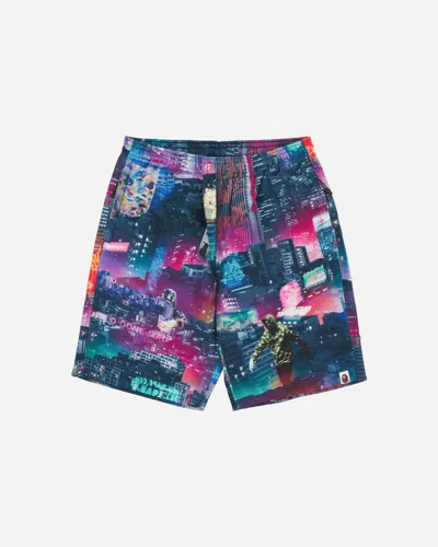 A Bathing Ape Men S Neon Tokyo Track Shorts Multicolor