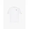 A Bathing Ape Mens  Ape Head One Point Brand-appliqué Cotton-jersey T-shirt In White