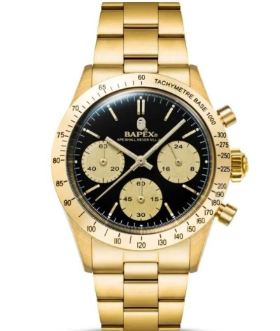 Pre-owned A Bathing Ape Men's Wrist Watch Classic Type 4 Bapexm Elegant Gold 2024 Aw