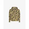 A Bathing Ape Mens Olive Drab Gradation Shark Camouflage Cotton  Hoody Xl In Green