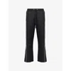 A Bathing Ape Mens Black Bape Line Camo Logo-embellished Woven Track Jogging Bottoms In Black