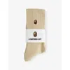 A Bathing Ape Mens  B-one Point Cotton-blend Crew Socks In Multi