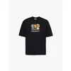 A Bathing Ape Mens Black Baby Milo Short-sleeve Cotton-jersey T-shirt In Black