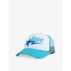 A Bathing Ape Mens Blue Bape Woven Baseball Cap In Blue