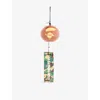 A Bathing Ape Mens Brown Ape Face Japan Glass Wind Chime In Green