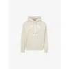 A Bathing Ape Mens Beige College Brand-print Cotton-jersey Hoody Xl In Neutral