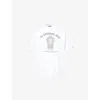A Bathing Ape Mens White General Milo Brand-print Cotton-jersey T-shirt In White