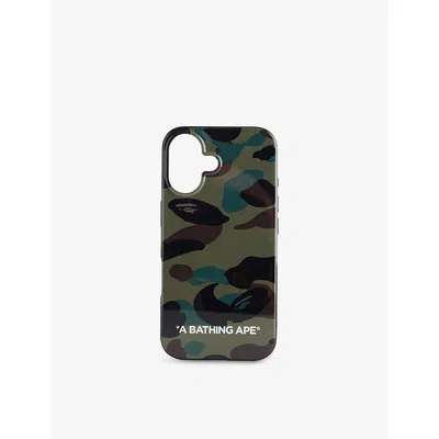 A Bathing Ape Mens  1st Camo Iphone 16 Plastic Case In Green