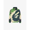 A Bathing Ape Mens Green Camo Abc Camo Windbreaker Nylon Jacket In Multi