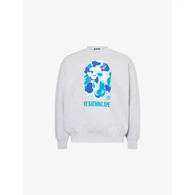 A Bathing Ape Mens  Regular-fit Logo-print Cotton-blend Sweatshirt