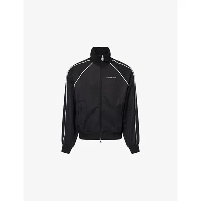 A Bathing Ape Mens Black Line Camo Stretch-woven Track Jacket Xl