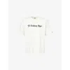 A Bathing Ape Mens Grey Logo-print Cotton-jersey T-shirt In White
