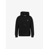 A Bathing Ape Mens Black One Point Logo-patch Cotton Hoody In Black