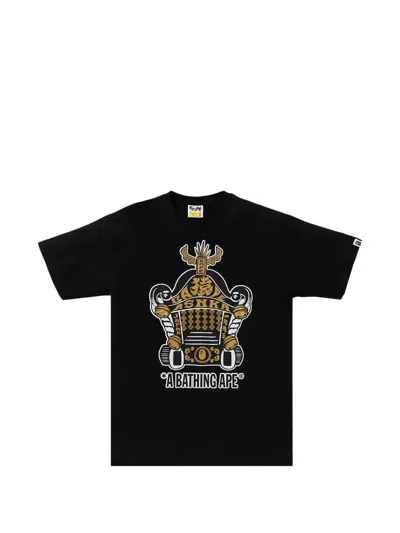 A Bathing Ape Mikoshi Graphic T-shirt In Black