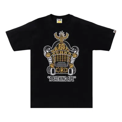 A Bathing Ape Mikoshi Graphic T-shirt In Black