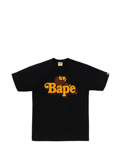 A Bathing Ape Milo On Bape T-shirt In Black