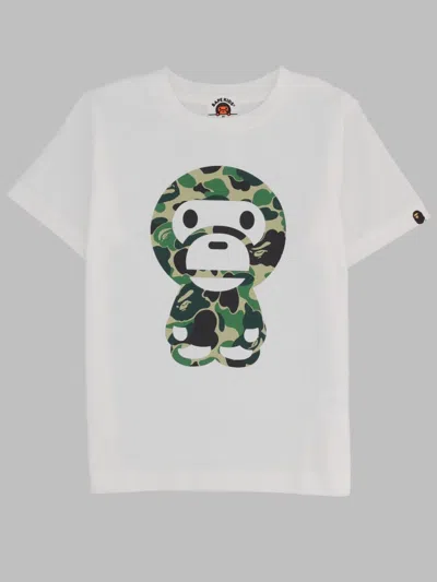 A Bathing Ape Mini Milo Tee For Kids In White