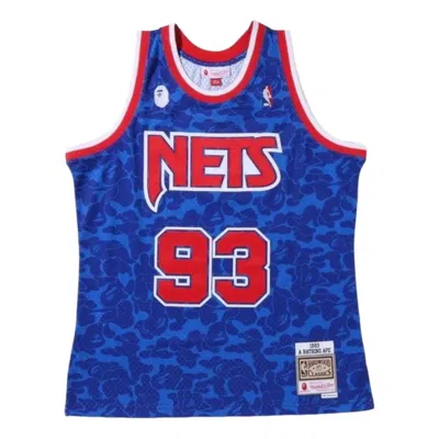 A Bathing Ape Mitchell & Ness Nets Jersey 'blue'