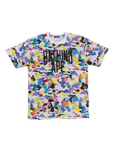 A Bathing Ape Multi Camo Nyc Logo T-shirt