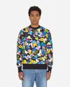 A Bathing Ape Multi Camo Wide Crewneck Sweatshirt Black In Multi