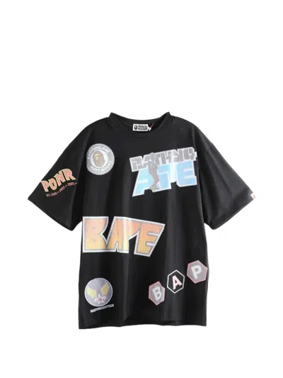 A Bathing Ape Multi-print Cotton T-shirt