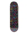 A Bathing Ape Neon-graphic Skateboard In Black