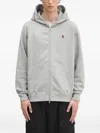 A Bathing Ape One Point Ape Head Shark Zip-up Hoodie In Gray