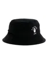 A Bathing Ape One Point Bucket Hat In Black