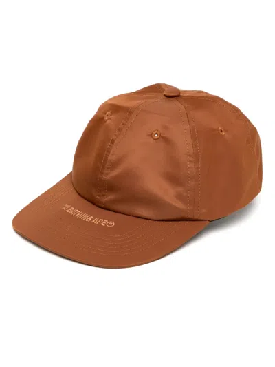 A Bathing Ape One-point-baseballkappe In Braun