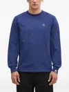 A Bathing Ape One Point Logo-appliqué Sweatshirt In Blue