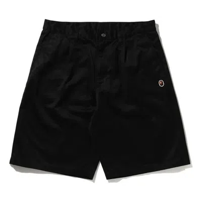 A Bathing Ape One Point Wide Fit Chino Shorts 'black'