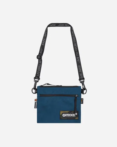 A Bathing Ape Outdoor Products Mini Shoulder Bag Navy In Blue
