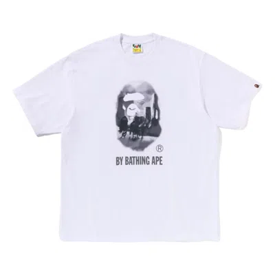 A Bathing Ape Painting By Bathing Ape Relaxed Fit Tee 'white'