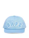 A Bathing Ape Patched-panel Cap In Blue